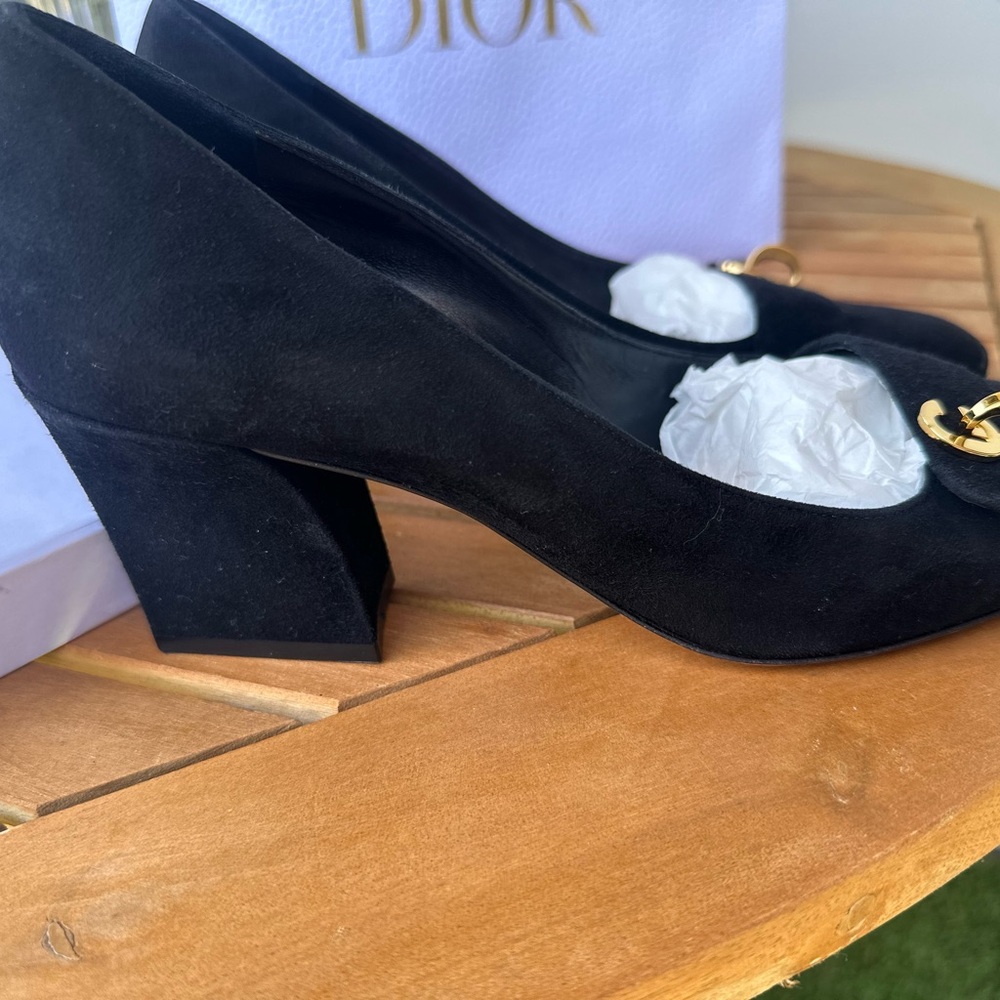Dior Women's Black Suede Heels